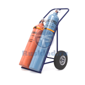 Тележка для перевозки двух баллонов с фиксацией ремнем ГБ 2.1