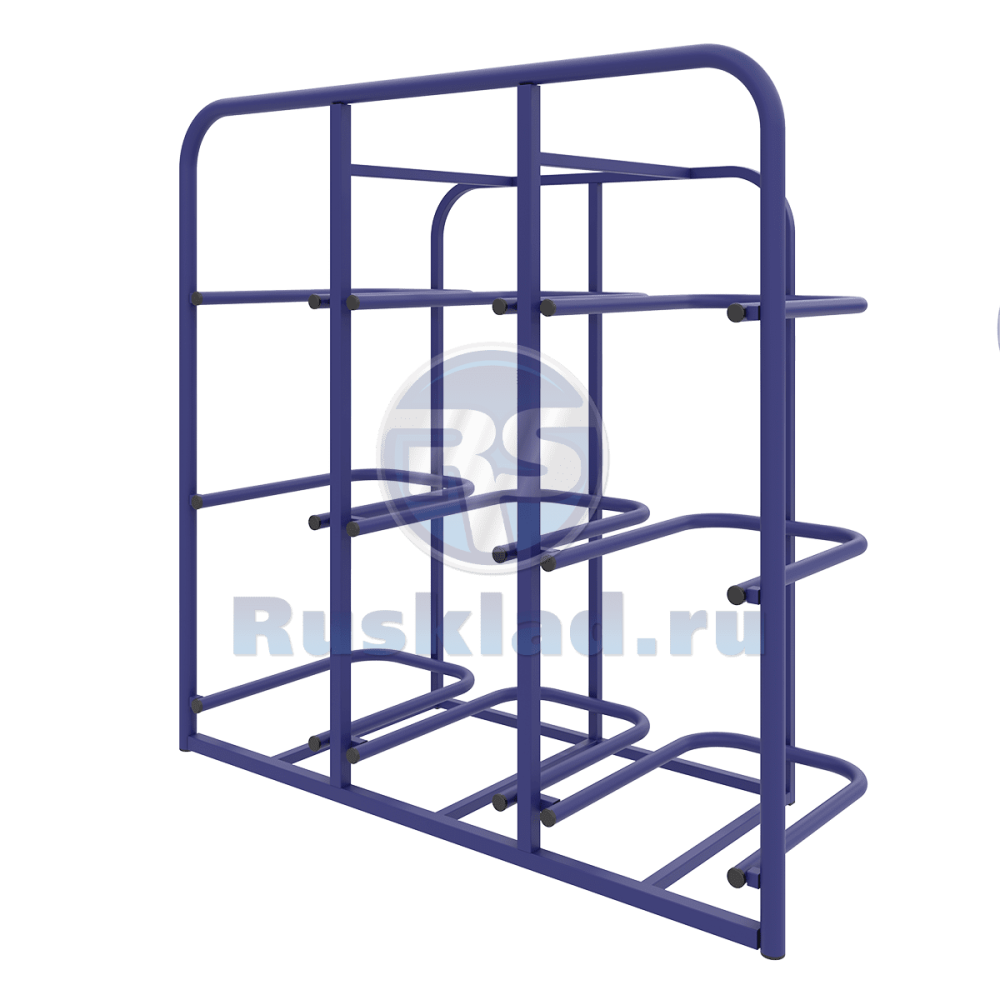 Стеллажи специализированные для 9-ти бутылей объемом 19 литров. СВД 9