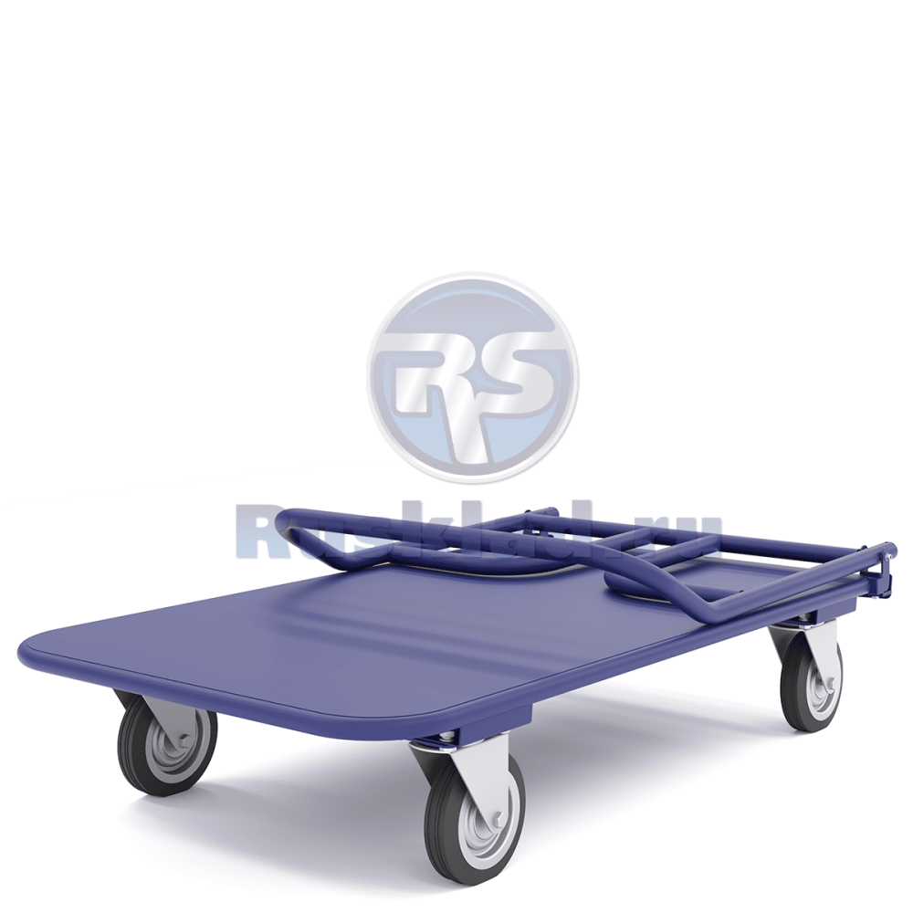 Тележка платформенная со складной ручкой, система трансформации - педаль.  ТПСР М П Тележка платформенная со складной ручкой, система трансформации - педаль.  ТПСР М П